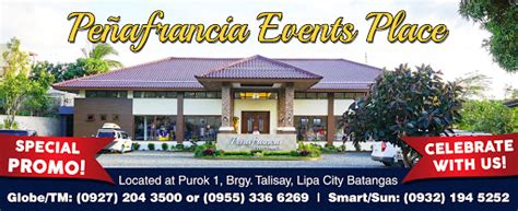 events place in lipa batangas